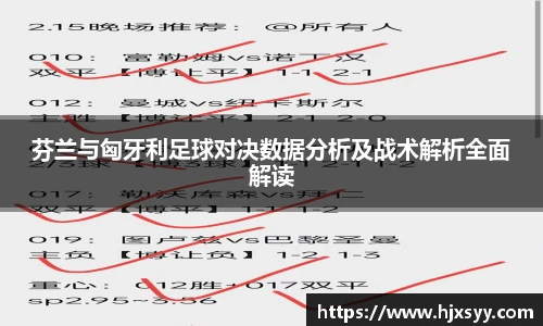 芬兰与匈牙利足球对决数据分析及战术解析全面解读